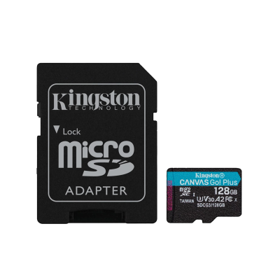 Kingston Canvas Go! Plus 128GB MicroSDXC 90 MB/s SDCG3/128GB