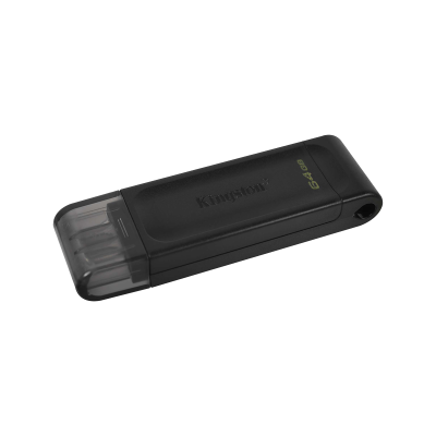 Kingston DataTraveler 70 64GB USB 3.0 Type C Fekete