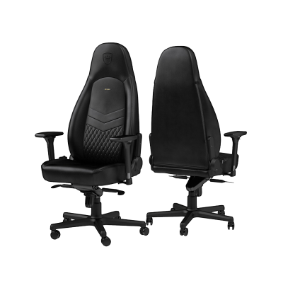 Noblechairs Icon Valódi bőr Fekete