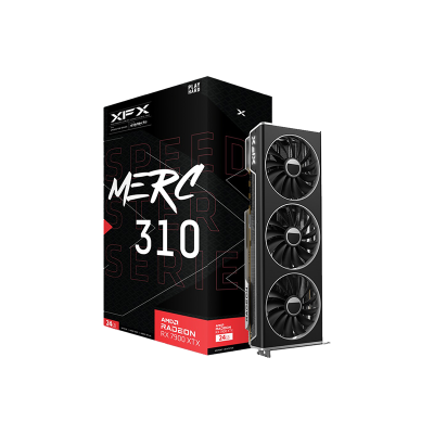 XFX RX-79XMERCB9 Radeon RX 7900 XTX 24GB GDDR6 Speedster MERC310 PCIE