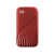 WD 1TB My Passport SSD USB 3.2 + USB 3.2 Type C Piros WDBAGF0010BRD-WESN