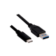 Club 1m 3d USB 3.0 Type C USB 3.0 Átalakító Fekete CAC-1523
